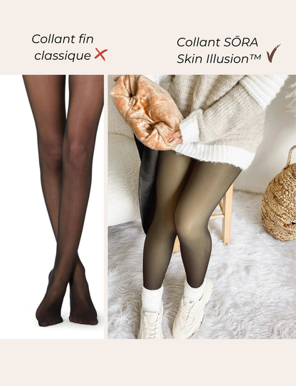 SŌRA Skin Illusion™ Collant Polaire Doublé