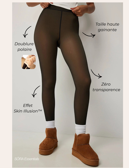 SŌRA Skin Illusion™ Collant Polaire Doublé